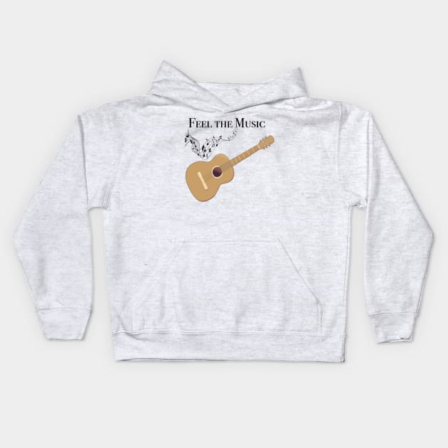 Feel the music Kids Hoodie by AnabellaCor94